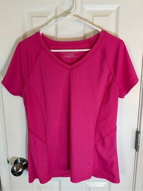 Women’s Tek Gear Pink V-Neck Active Tee